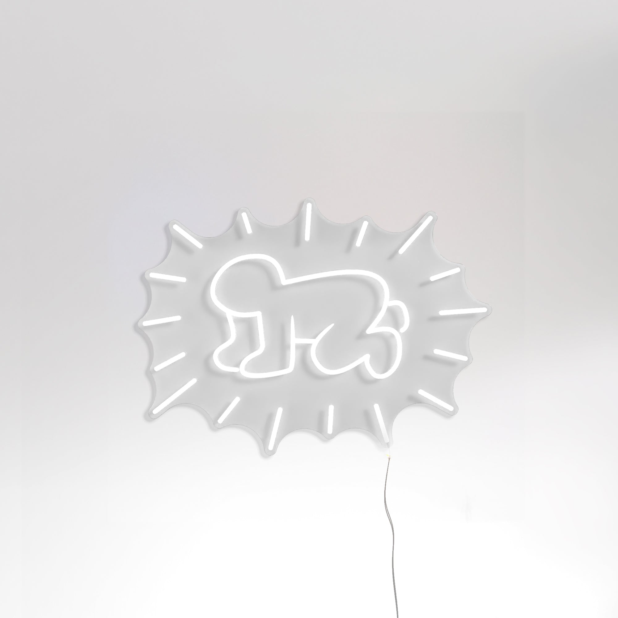 Radiant Baby, YP x Keith Haring, signe en néon LED